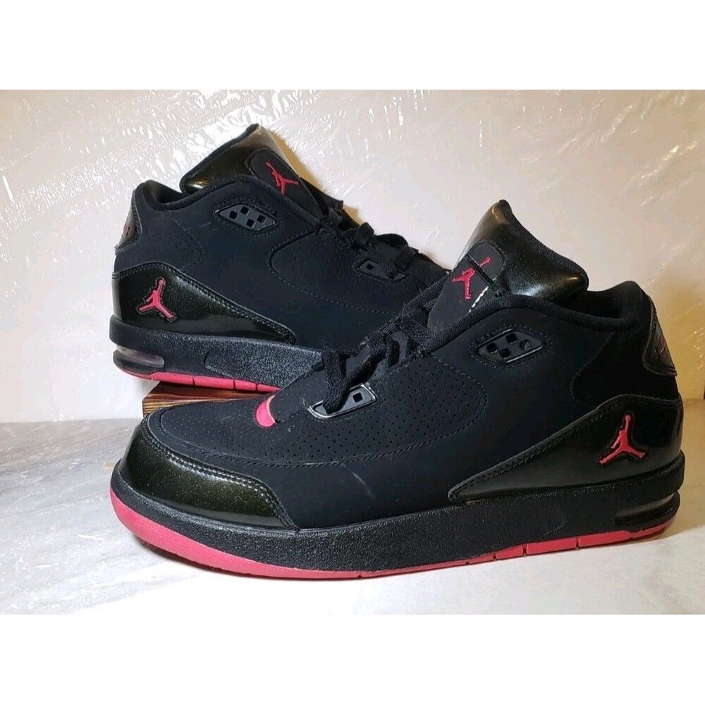 Nike Air Jordan Aftergame  Black Red Patent  Size 7y, # 455728-001